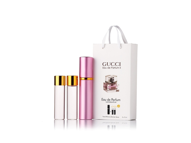 Gucci Eau De Parfum 2 edp 3x15ml в подарочной упаковке