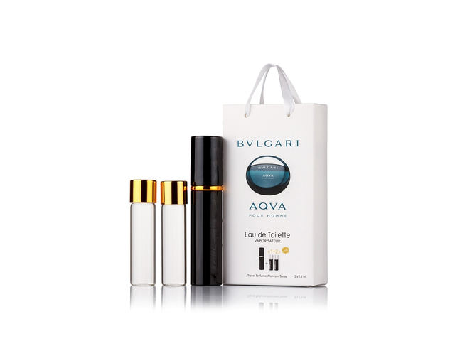 Bvlgari Aqua pour homme edp 3x15ml мини в подарочной упаковке
