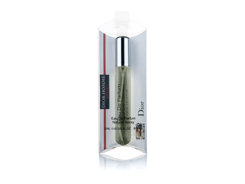 Кликните для увеличения изображения Christian Dior Sport pour homme edp 20ml духи ручка спрей стекло на блистере