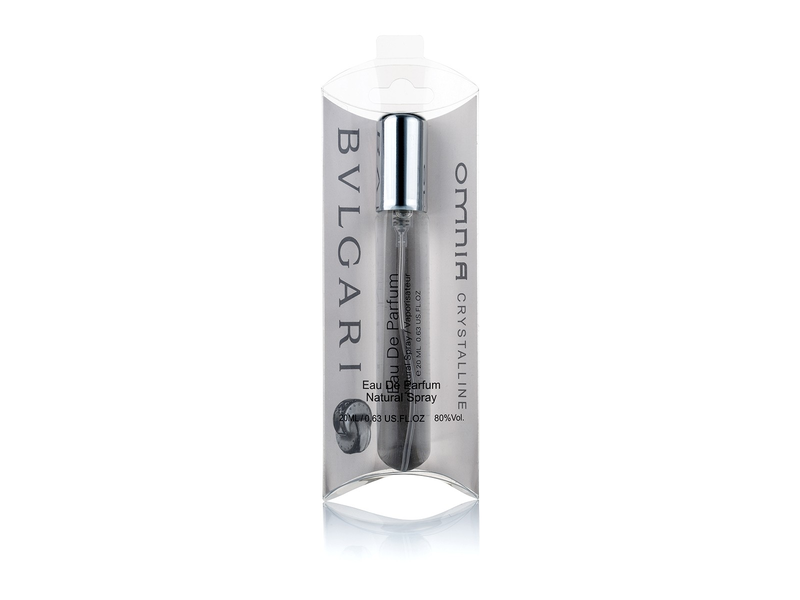 Кликните для увеличения изображения Bvlgari Omnia Crystallline edp 20ml духи ручка спрей стекло на блистере