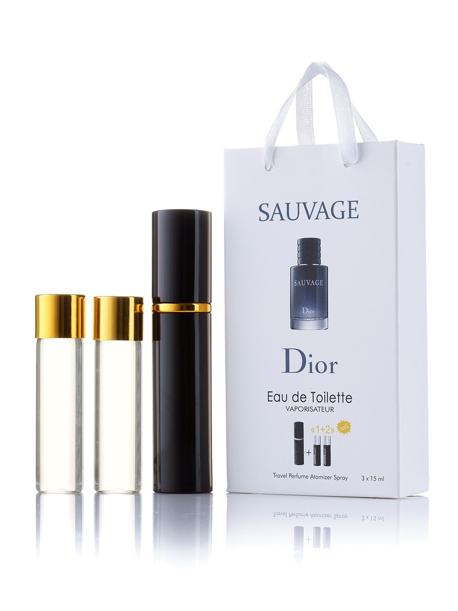 Christian Dior Sauvage 3х15ml мини в подарочной упаковке