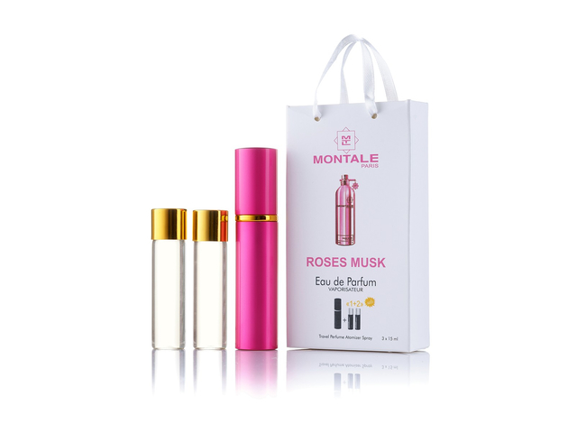 парфюмерия, косметика, духи Montale Roses Musk 3х15ml мини в подарочной упаковке Женские