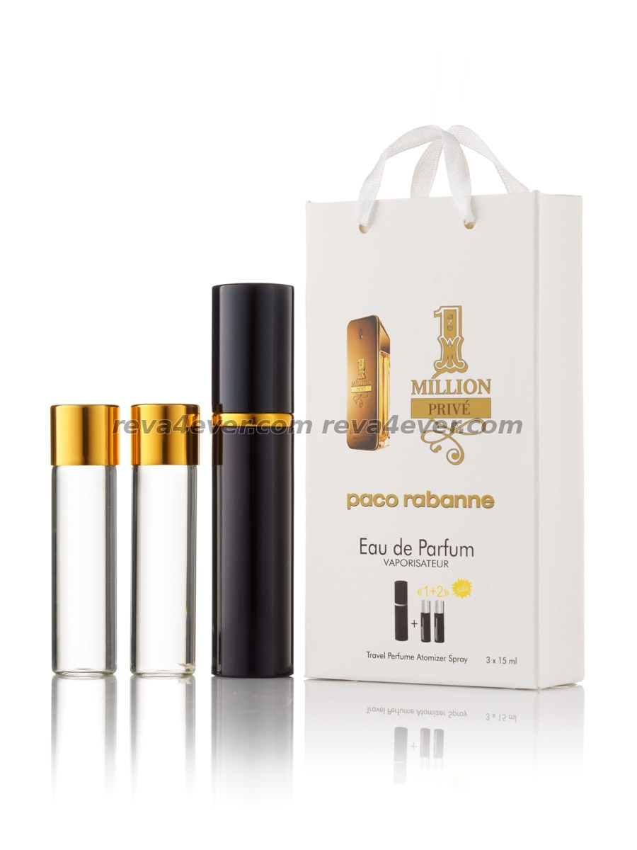 Paco Rabanne 1 Million Prive edp 3x15ml парфюм мини в подарочной упаковке