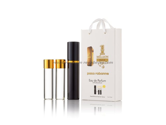 парфюмерия, косметика, духи Paco Rabanne 1 Million Prive edp 3x15ml парфюм мини в подарочной упаковке Мужские