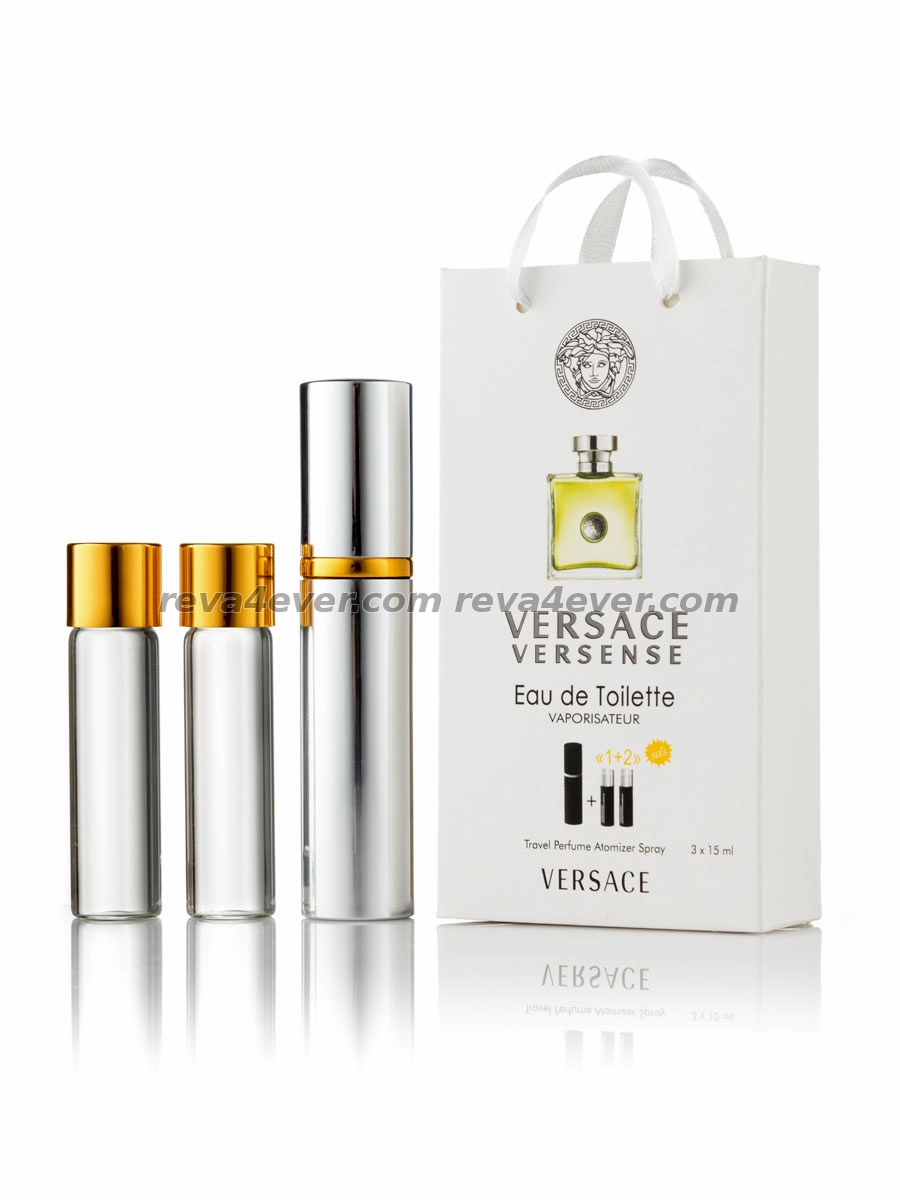 Versace Versense edp 3x15ml парфюм мини в подарочной упаковке