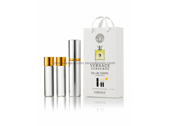 парфюмерия, косметика, духи Versace Versense edp 3x15ml парфюм мини в подарочной упаковке Женские