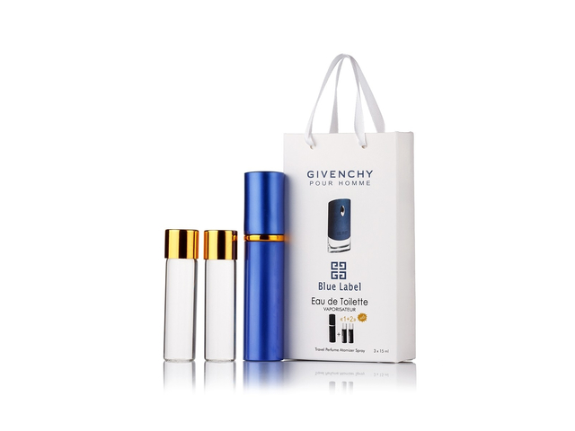 парфюмерия, косметика, духи Givenchy pour Homme Blue Label edp 3x15ml парфюм мини в подарочной упаковке Мужские