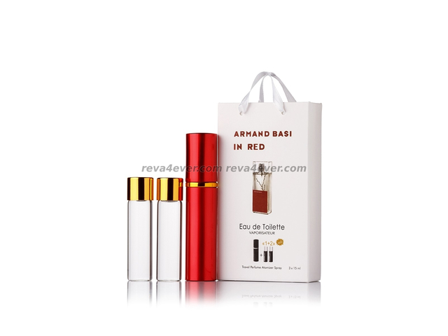 парфюмерия, косметика, духи Armand Basi In Red edt 3x15ml в подарочной упаковке Женские