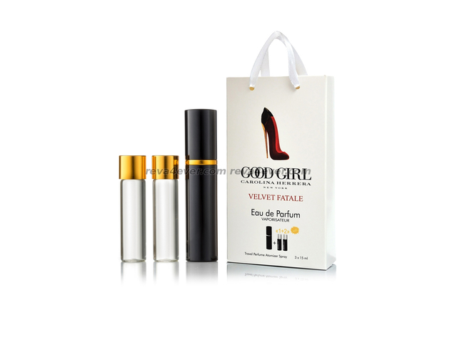 парфюмерия, косметика, духи Carolina Herrera Good Girl Velvet Fatale edp 3x15ml парфюм мини в подарочной упаковке Женские