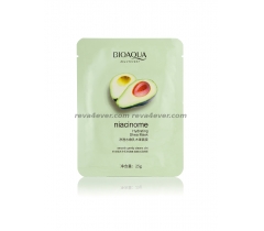 Bioaqua avocado niacinome hydrating shea mask увлажняющая и питательная тканевая маска для лица с авокадо