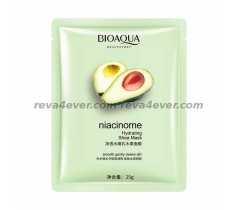 Bioaqua avocado niacinome hydrating shea mask увлажняющая и питательная тканевая маска для лица с авокадо