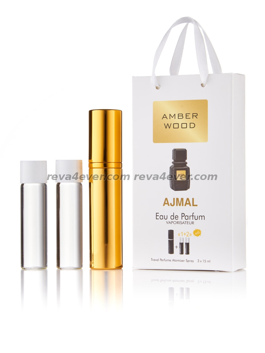Ajmal Amber Wood edp 3x15ml в подарочной упаковке