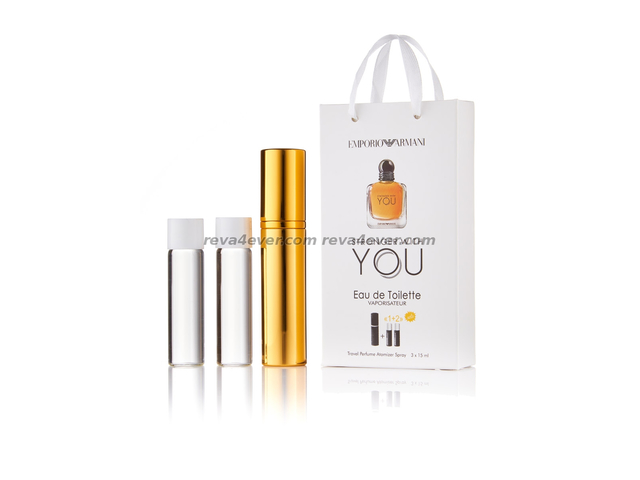 парфюмерия, косметика, духи Armani Stronger With You edp 3x15ml в подарочной упаковке Мужские