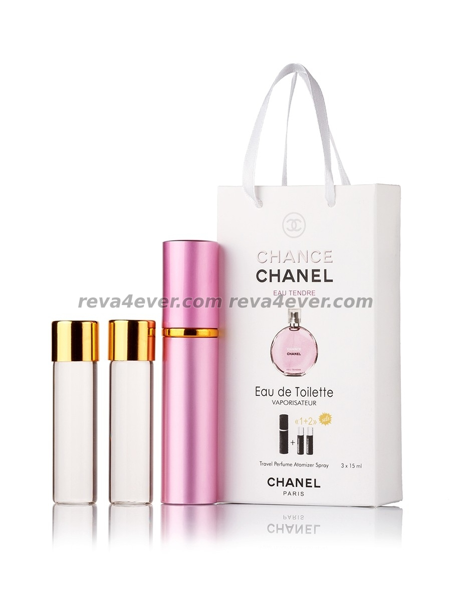 Chanel Chance Eau Tendre edt 3x15ml в подарочной упаковке