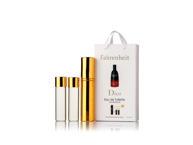 парфюмерия, косметика, духи Christian Dior Fahrenheit edt 3x15ml в подарочной упаковке Мужские
