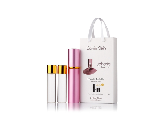 парфюмерия, косметика, духи Calvin Klein Euphoria Blossom edp 3x15мл мини духи для подарка Женские