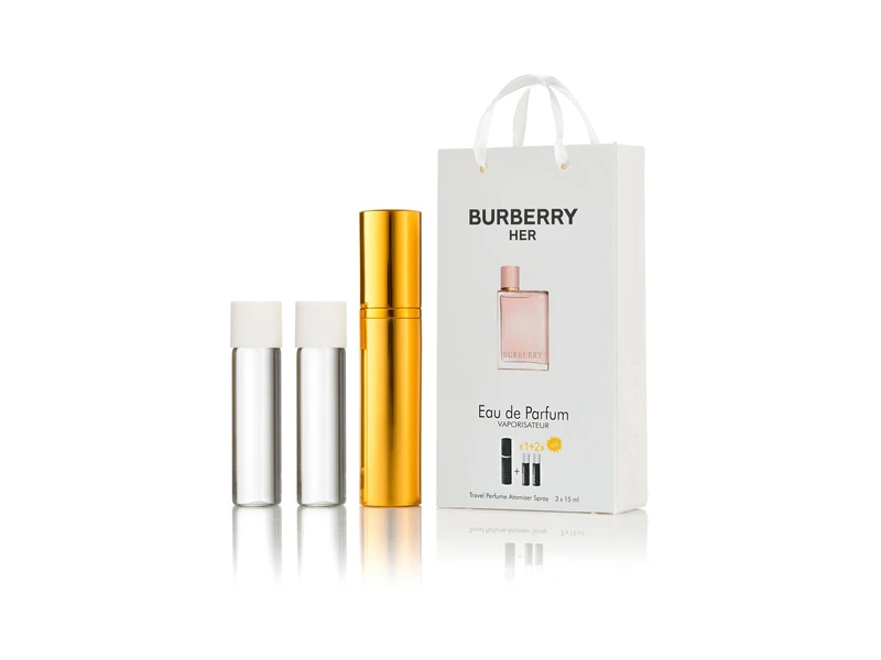 Burberry Her Burberry edp 3x15ml парфюм мини в подарочной упаковке