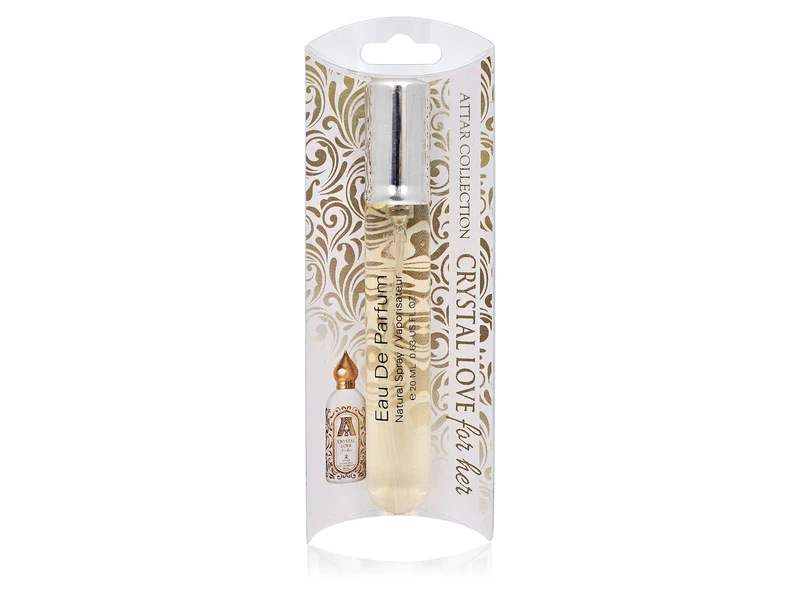 Attar Collection Crystal Love edp 10ml духи ручка спрей стекло на блистере