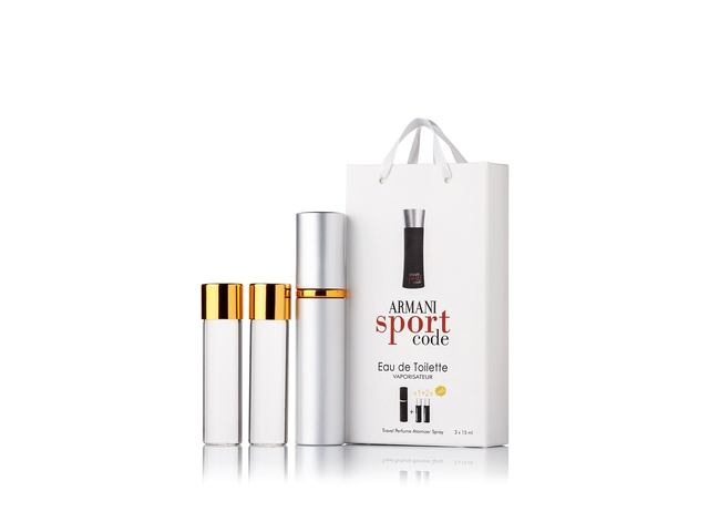 парфюмерия, косметика, духи Armani Sport Code pour homme edt 3x15ml в подарочной упаковке Мужские