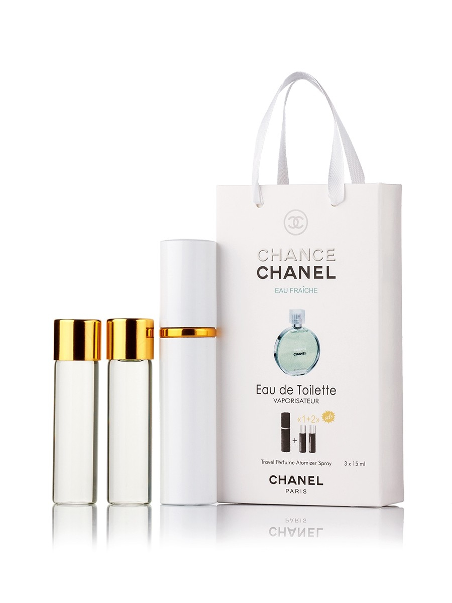 Chanel Chance Eau Fraiche edt 3x15ml в подарочной упаковке