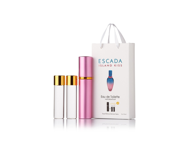 парфюмерия, косметика, духи Escada Island Kiss edp 3x15ml парфюм мини в подарочной упаковке Женские