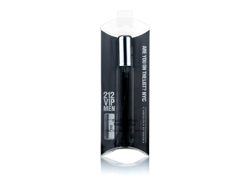 Кликните для увеличения изображения Carolina Herrera 212 Vip Men 20ml духи ручка спрей стекло на блистере