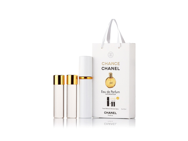 парфюмерия, косметика, духи Chanel Chance edp 3x15ml в подарочной упаковке Женские