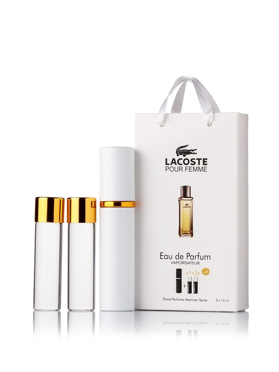 Lacoste Pour Femme edp 3x15ml в подарочной упаковке