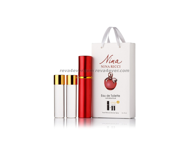 парфюмерия, косметика, духи Nina Ricci Nina edp 3x15ml в подарочной упаковке Женские